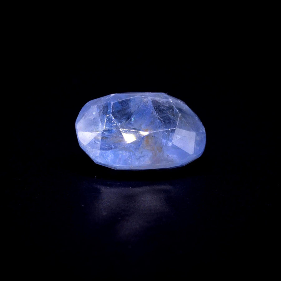 4.03 ct unheated light blue Ceylon sapphire, oval