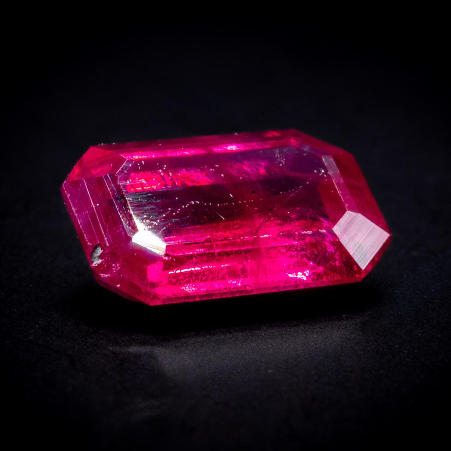 0.60 ct emerald cut Mozambique ruby, loose
