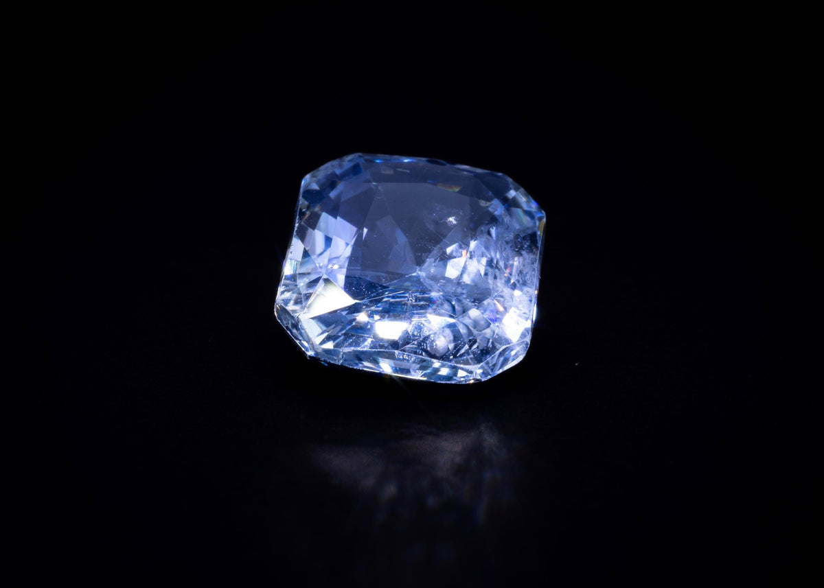 6.83 ct unheated light blue Ceylon sapphire, loose