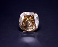Unbehandelter natürlicher brauner Cognac-Diamant, 5.20 ct, Kissenschliff