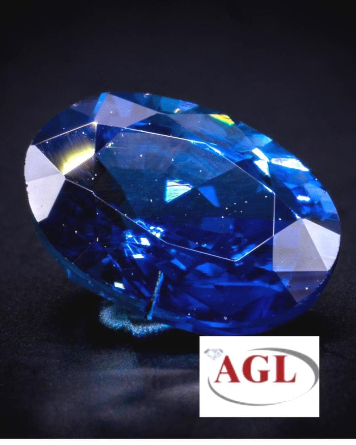 AGL certified 1.07 ct royal blue Ceylon sapphire, oval