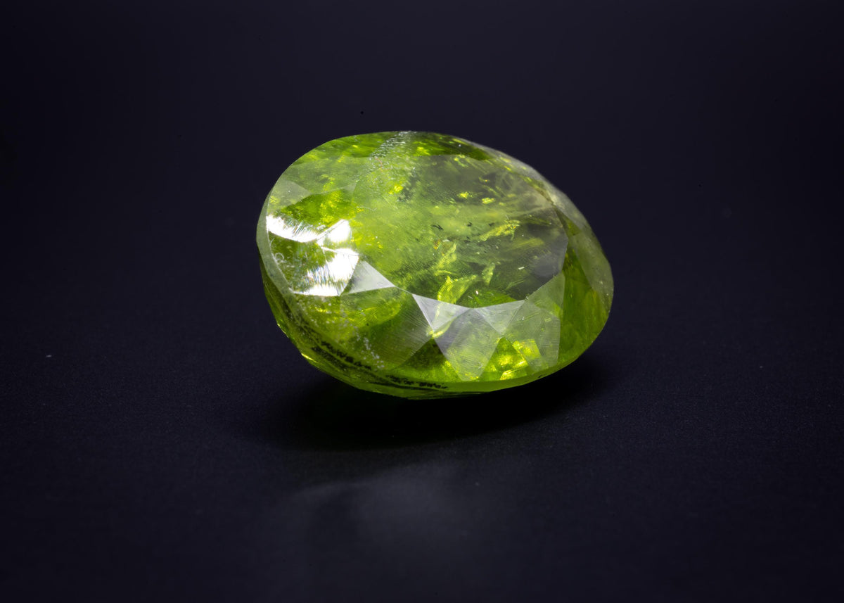 28.53 ct untreated Mogok Burma peridot, oval, view 5