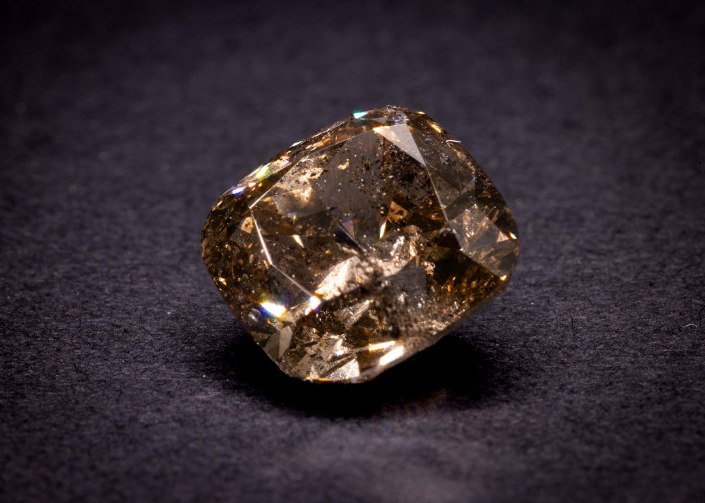 Unbehandelter natürlicher brauner Cognac-Diamant, 5.20 ct, Kissenschliff, Ansicht 8