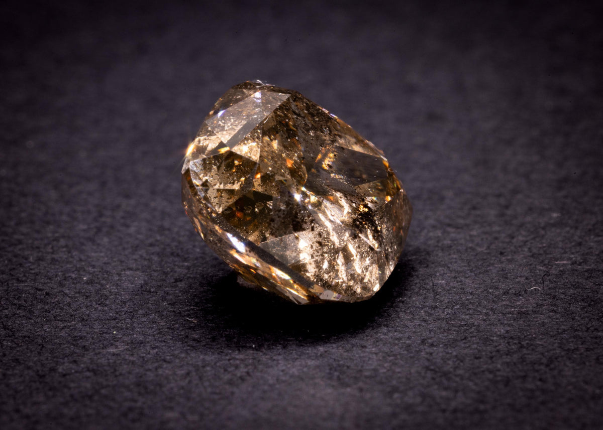 Unbehandelter natürlicher brauner Cognac-Diamant, 5.20 ct, Kissenschliff, Ansicht 10