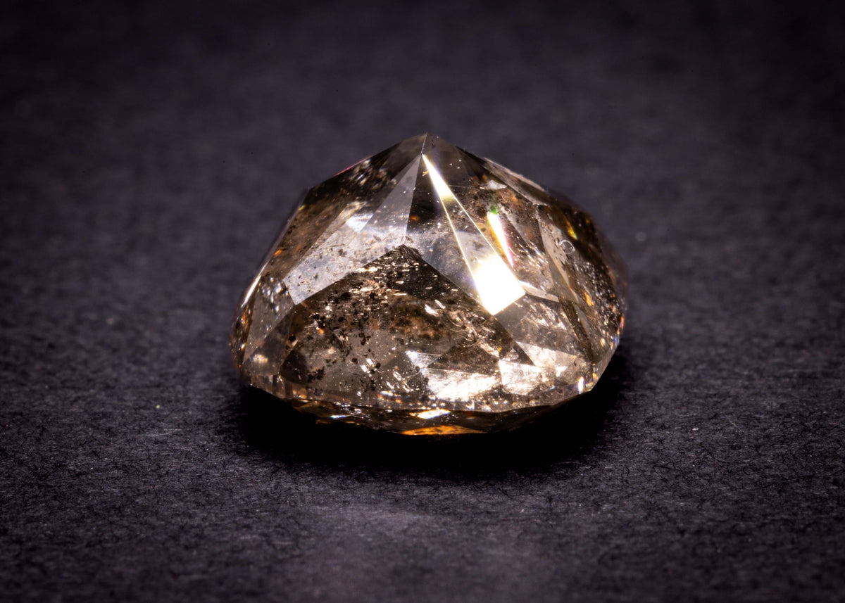 Unbehandelter natürlicher brauner Cognac-Diamant, 5.20 ct, Kissenschliff, Ansicht 12