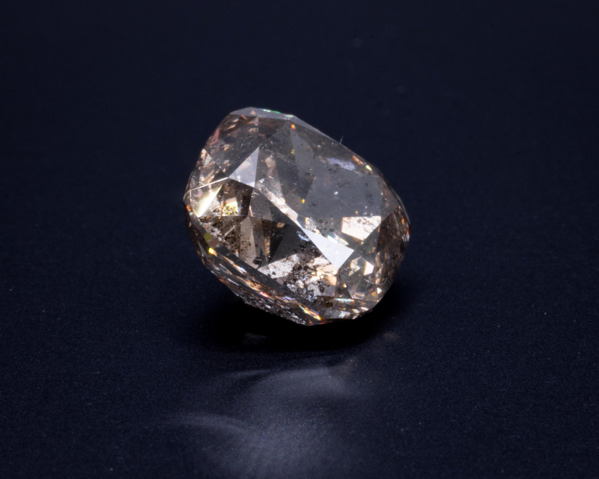 Unbehandelter natürlicher brauner Cognac-Diamant, 5.20 ct, Kissenschliff, Ansicht 14