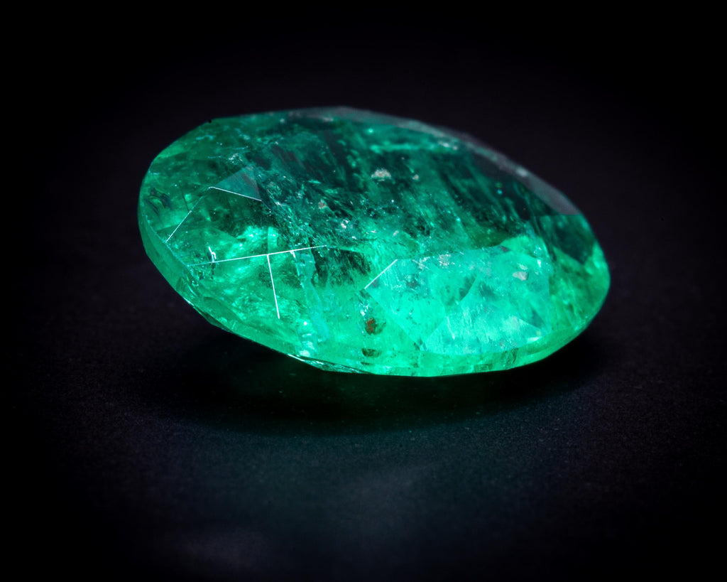 1.82 ct 무처리 노 오일 콜롬비아 에메랄드, 오벌, 보기 6