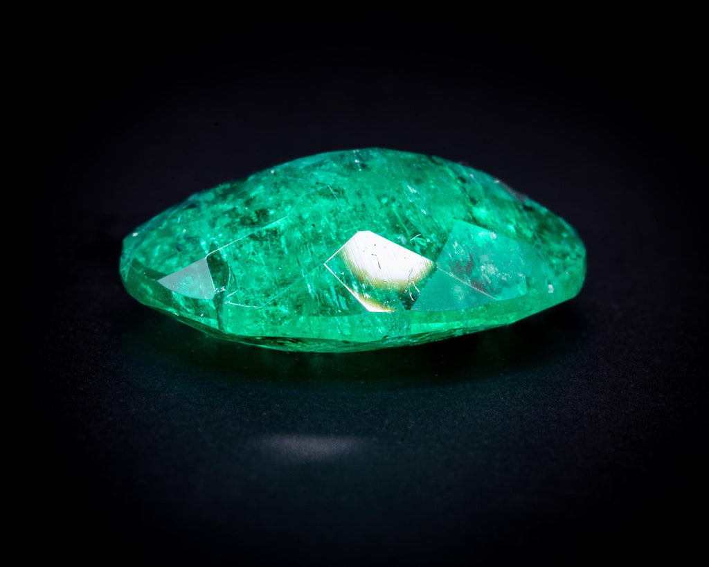 1.82 ct 무처리 노 오일 콜롬비아 에메랄드, 오벌, 보기 8