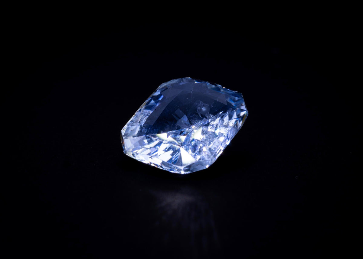 6.83 ct unheated light blue Ceylon sapphire, loose, view 5