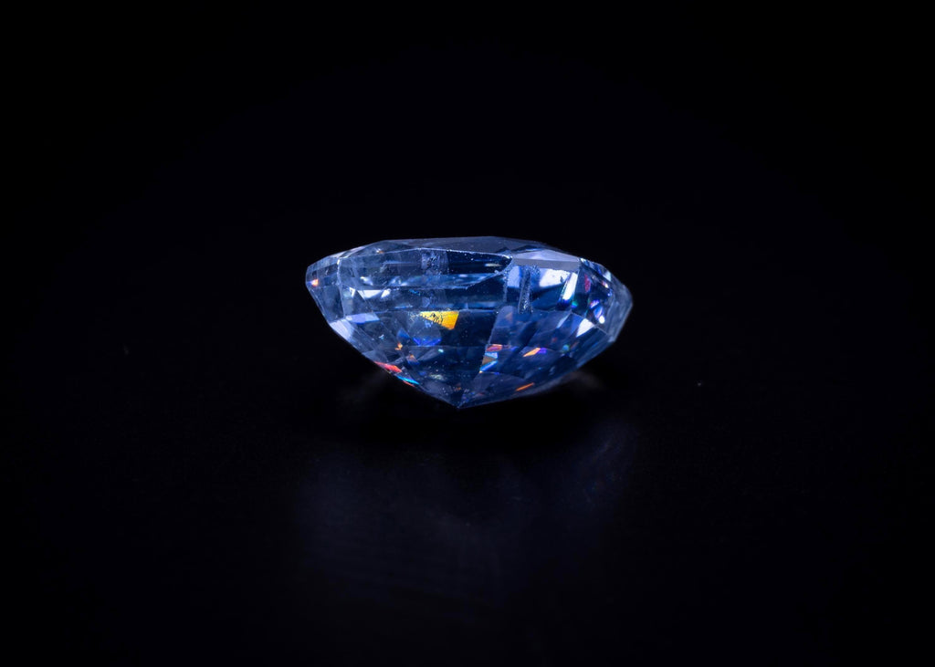6.83 ct unheated light blue Ceylon sapphire, loose, view 7