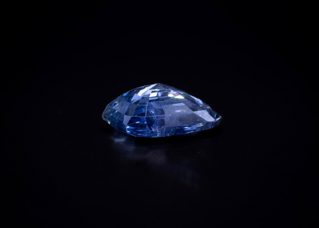 6.83 ct unheated light blue Ceylon sapphire, loose, view 9