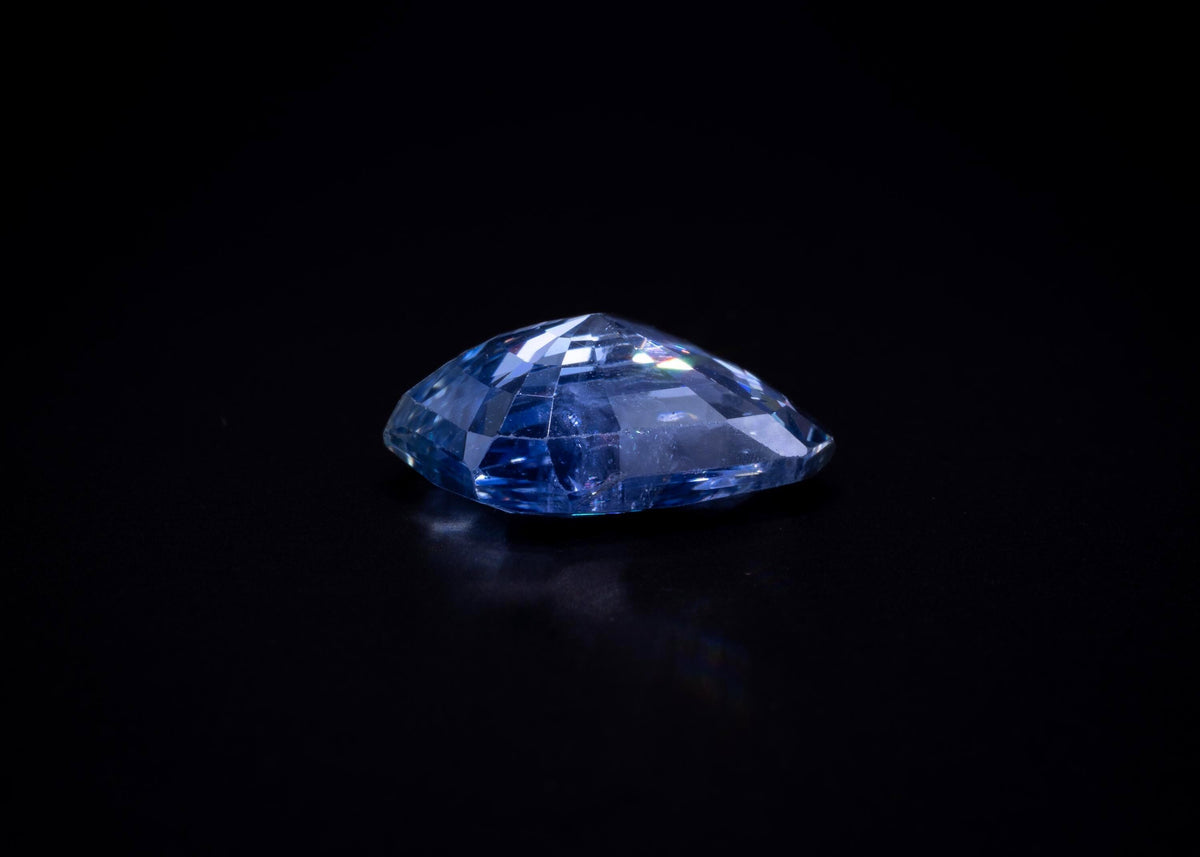 6.83 ct unheated light blue Ceylon sapphire, loose, view 9