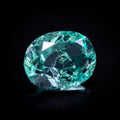 Émeraude de Colombie vert menthe non traitée, sans huile, 0.995 ct, ovale