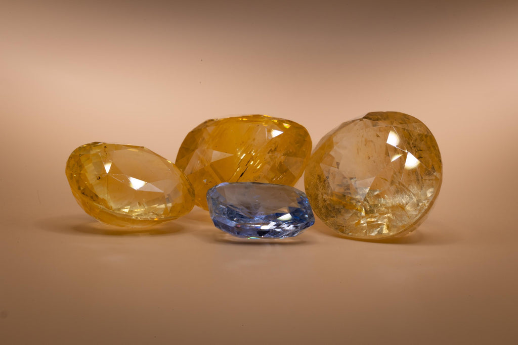 30.47 ct antique unheated Ceylon yellow sapphire, cushion, view 12