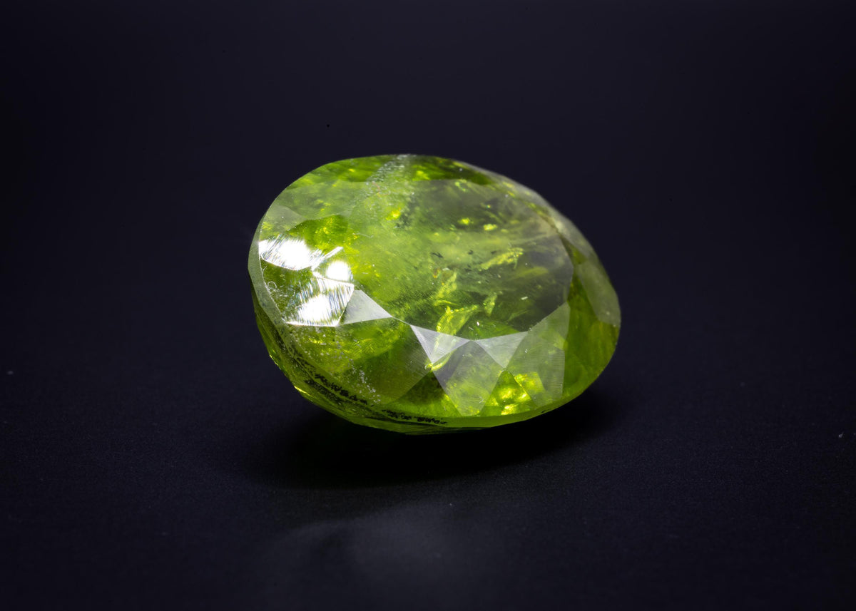 28.53 ct untreated Mogok Burma peridot, oval, view 4