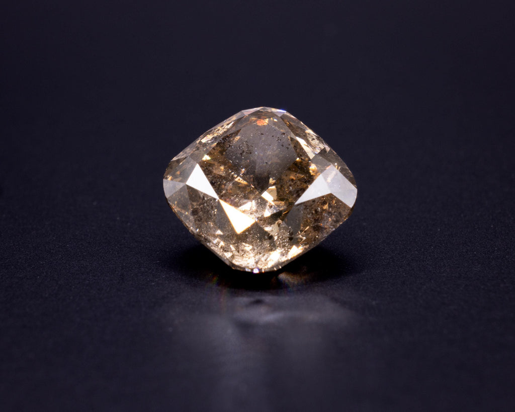 Unbehandelter natürlicher brauner Cognac-Diamant, 5.20 ct, Kissenschliff, Ansicht 13