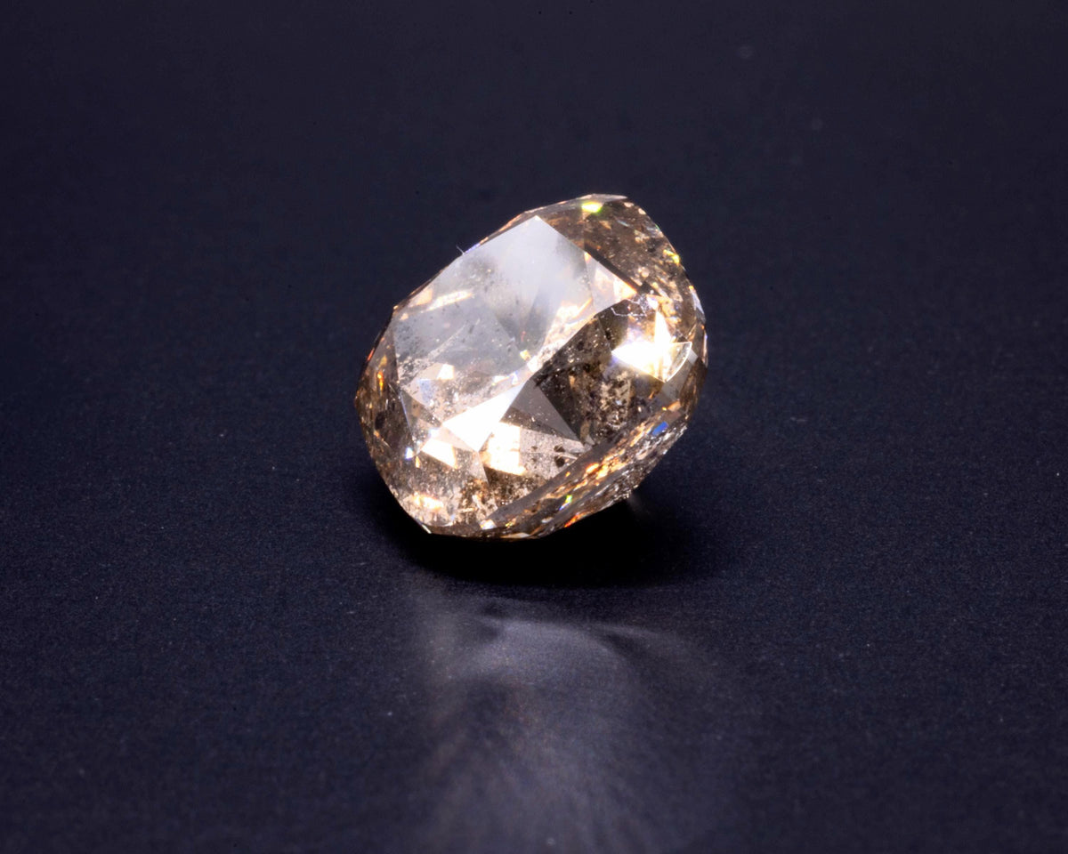Unbehandelter natürlicher brauner Cognac-Diamant, 5.20 ct, Kissenschliff, Ansicht 16