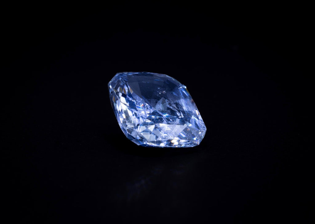 6.83 ct unheated light blue Ceylon sapphire, loose, view 4