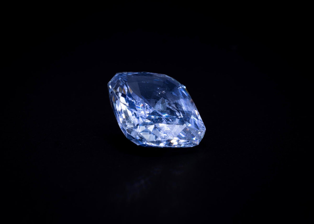 6.83 ct unheated light blue Ceylon sapphire, loose, view 4