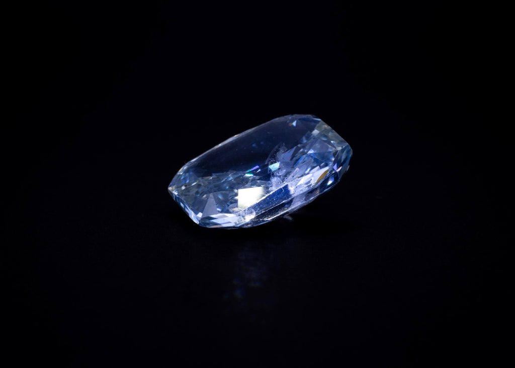 6.83 ct unheated light blue Ceylon sapphire, loose, view 6
