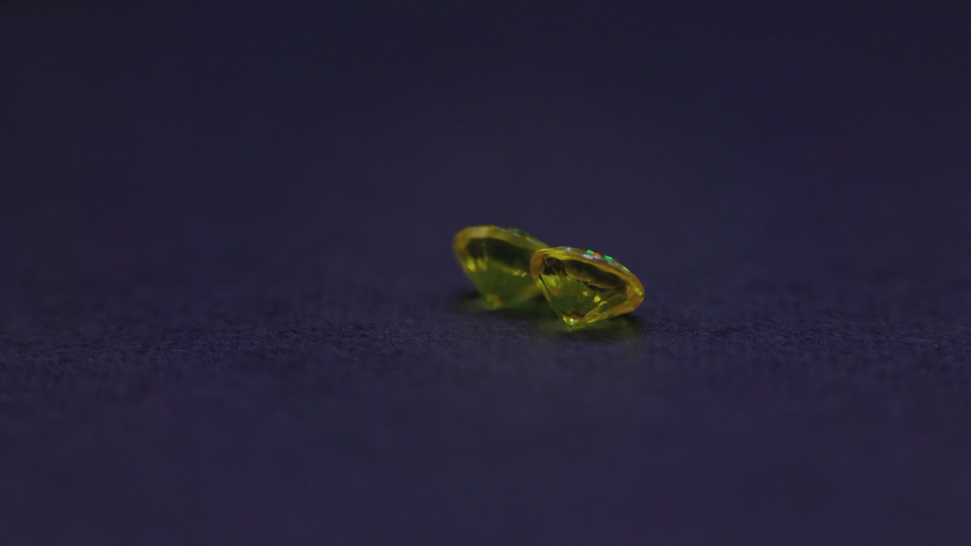 0.65 ct golden yellow sapphire pair, 4 mm rounds, view 2