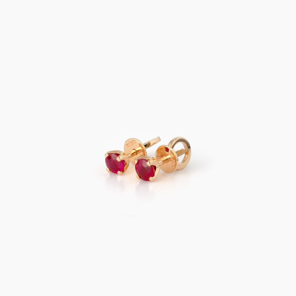 Burma-Ruby-Stud-Earrings_Rose