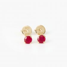Burma Ruby Stud Earrings