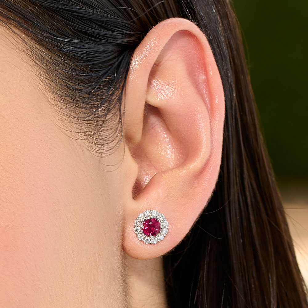 Radiant_Ruby_&_Diamond_Stud_Earrings_02 Radiant_Ruby_&_Diamond_Stud_Earrings