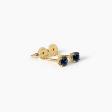 Dainty Sapphire Stud Earrings