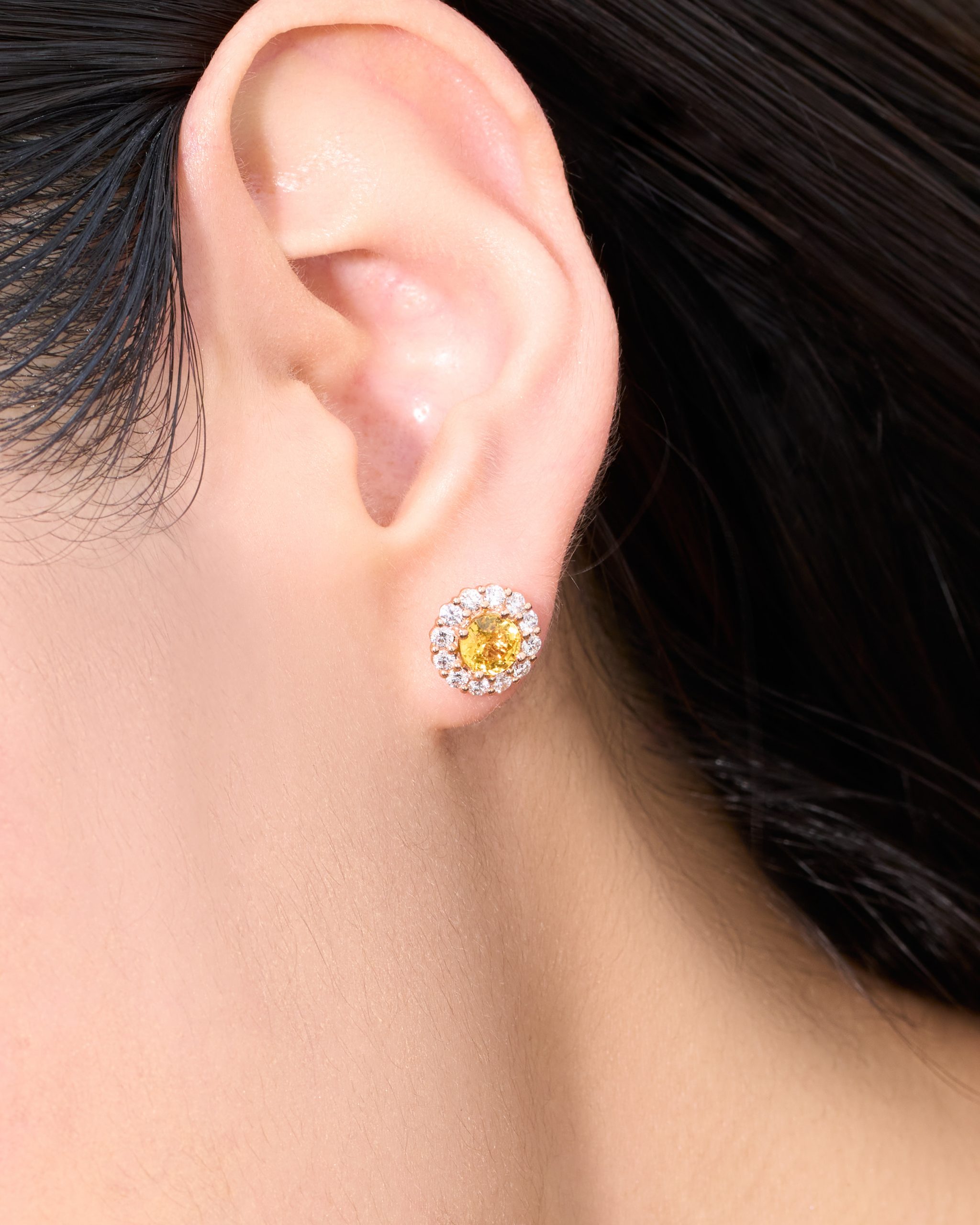 gleaming_yellow_sapphire_diamond_stud_earrings_rose