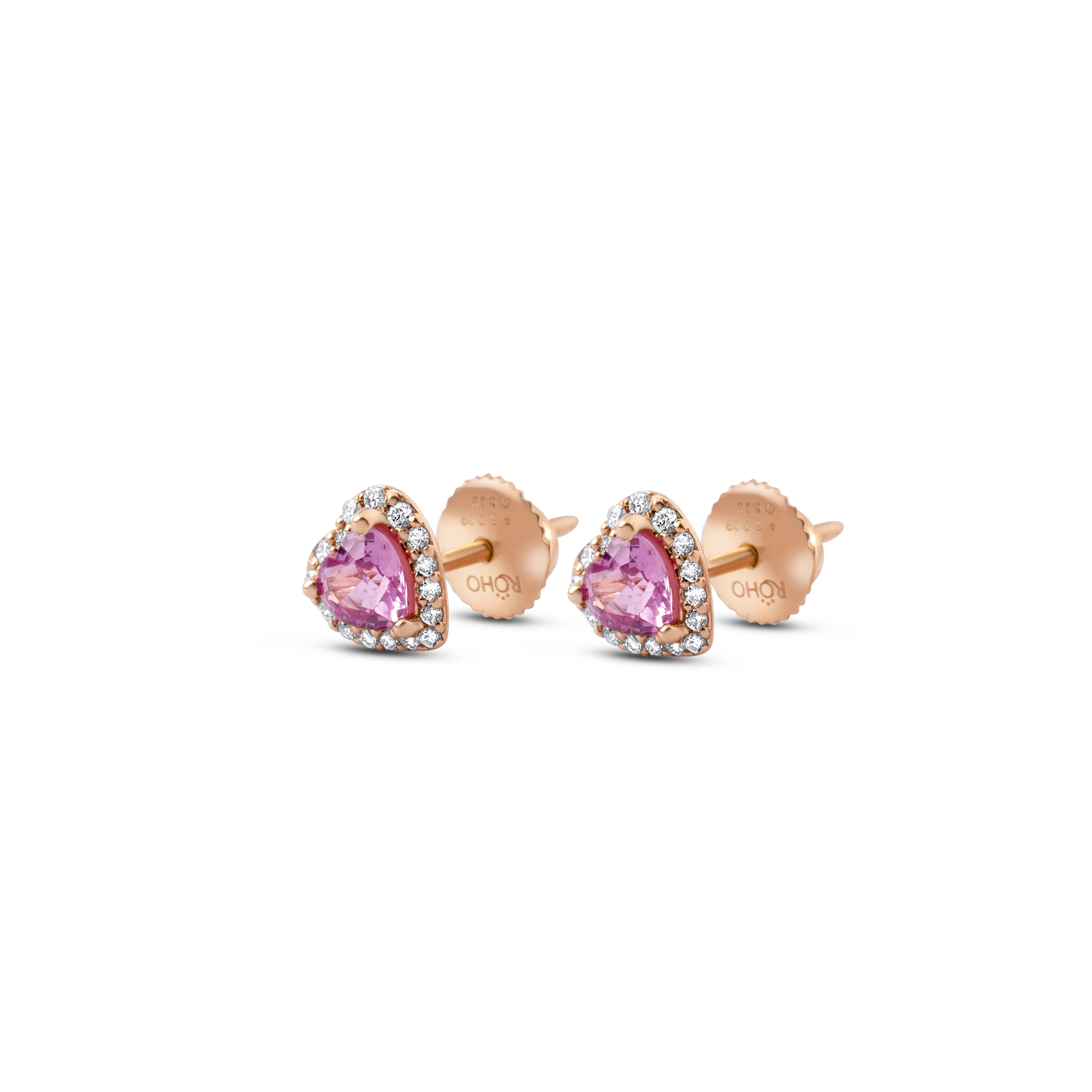 in_love_pink_sapphire_diamond_stud_earrings_rose