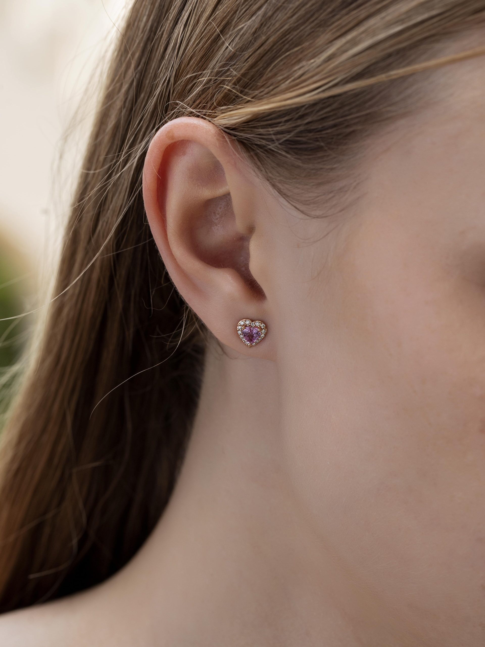 in_love_pink_sapphire_diamond_stud_earrings_yellow