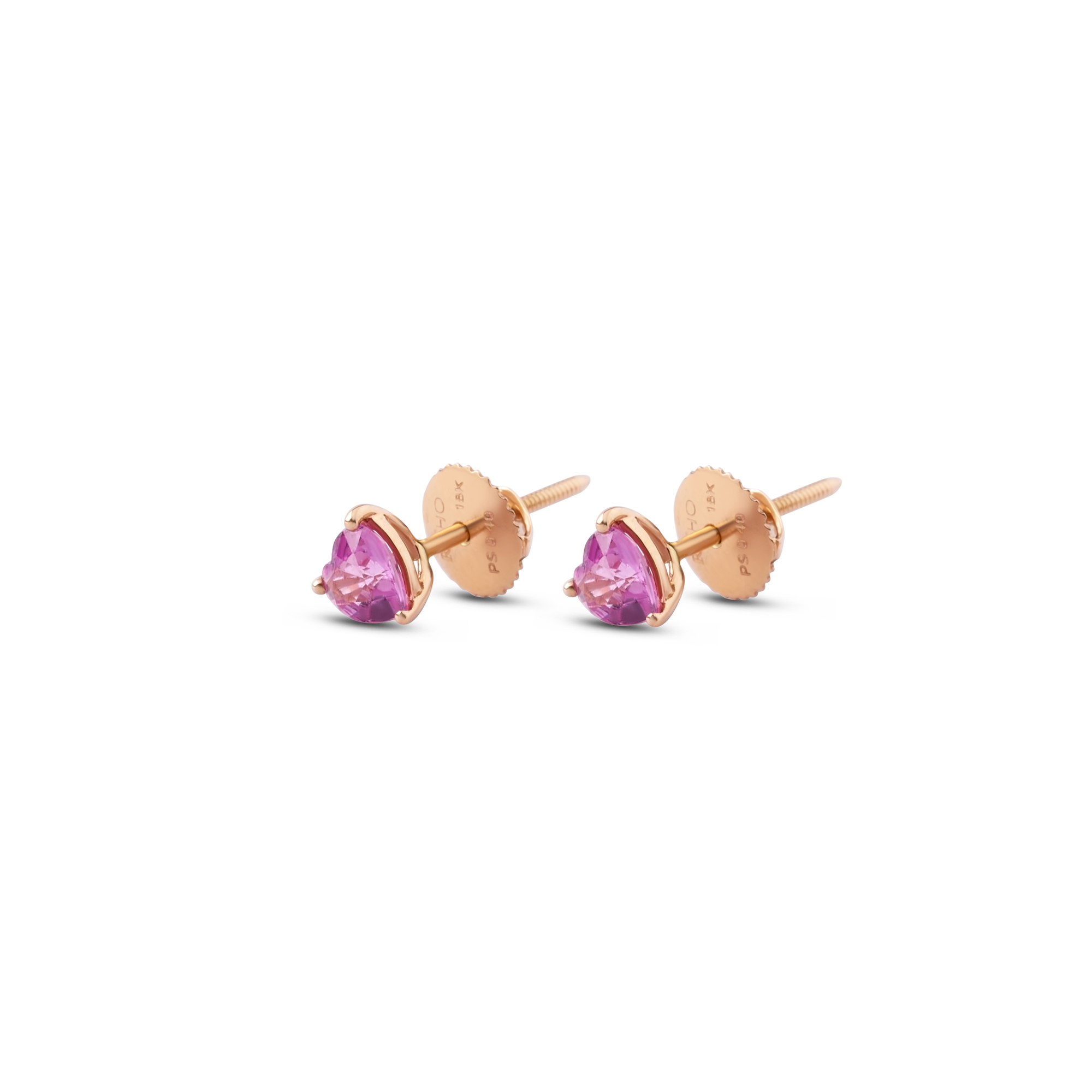 passionate_pink_heart_sapphire_stud_earrings_rose