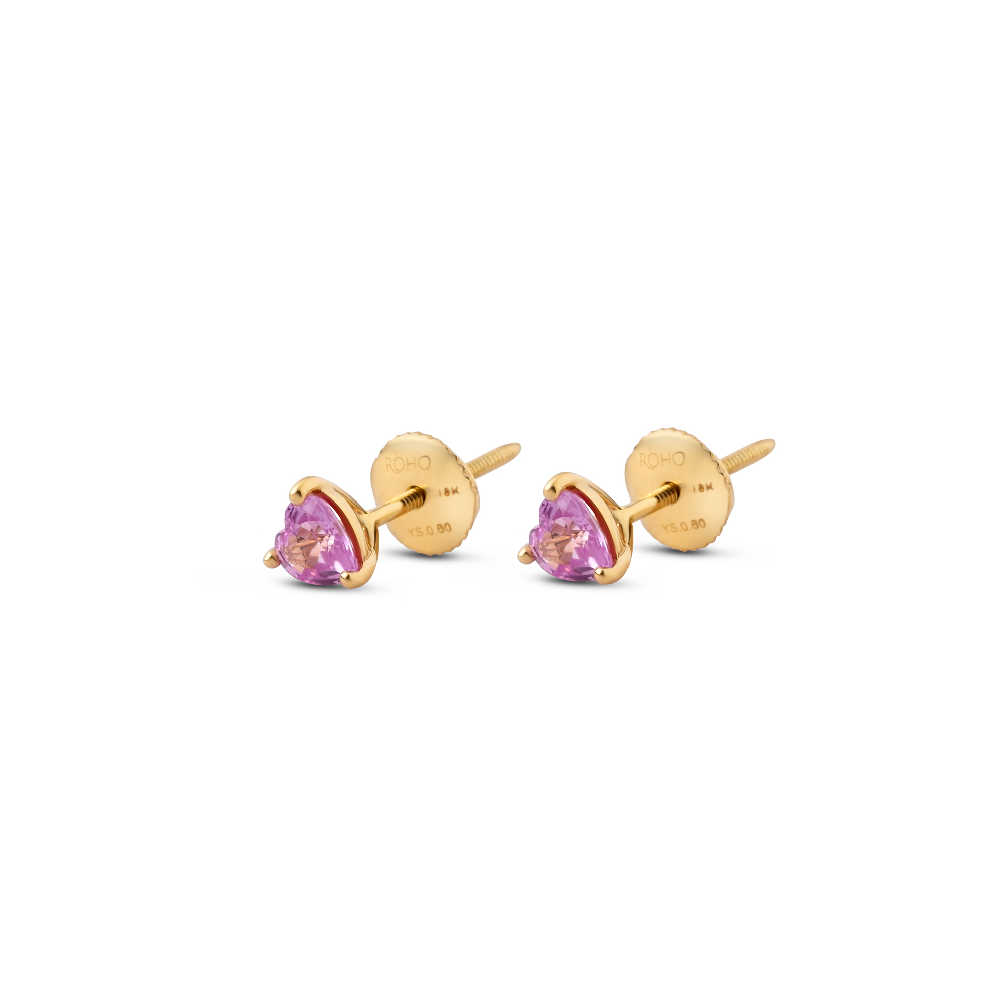 passionate_pink_heart_sapphire_stud_earrings_yellow