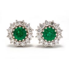 pure_emerald_stud_earrings_with_halo_diamonds