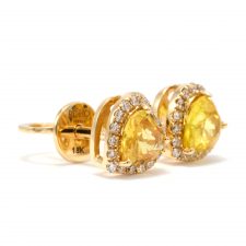 sunflower_yellow_sapphire_diamond_earrings_rose