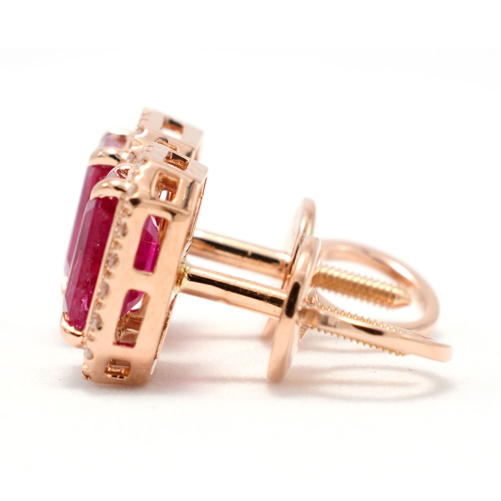Emerald_Cut_Ruby_&_Diamond_Stud_Earrings_rose_05 Emerald_Cut_Ruby_Diamond_Stud_Earrings_rose