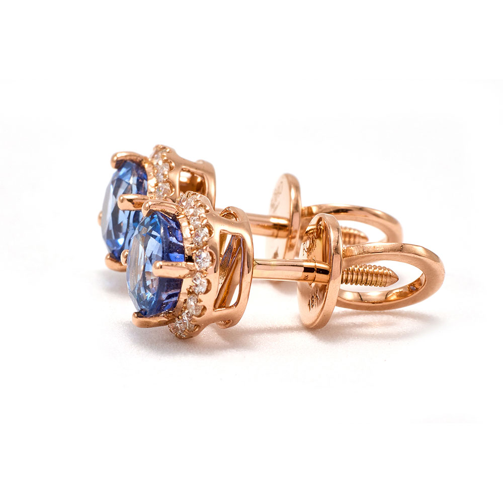 heirloom_blue_sapphire_earrings_with_halo_diamonds_rose
