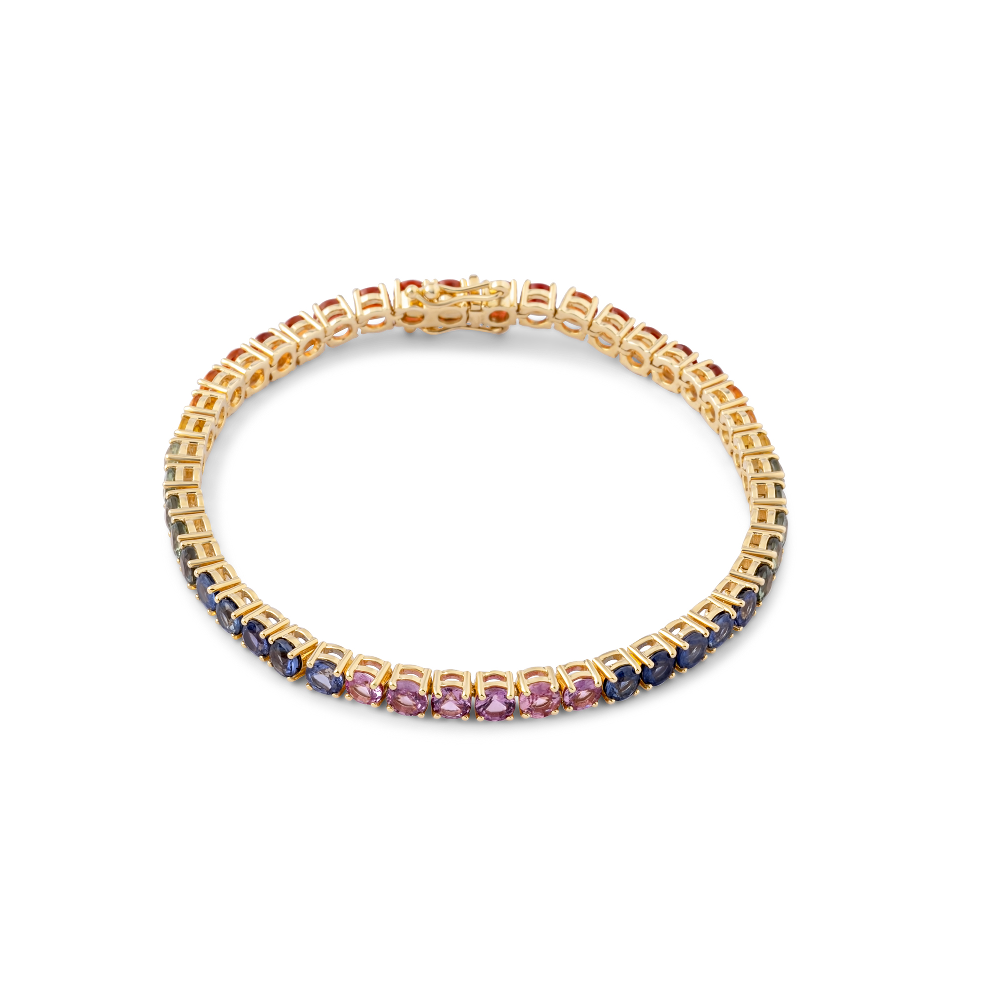 Web_Img_1 (2) Valentine’s Multi Sapphire Tennis Bracelet - yellow gold