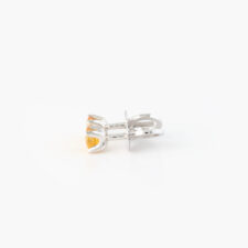 18k Gold Yellow Sapphire Stud Earrings