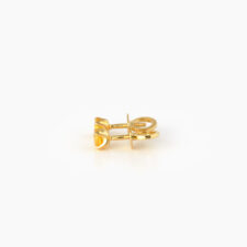 18k Gold Yellow Sapphire Stud Earrings