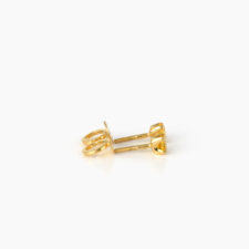 18k Gold Yellow Sapphire Stud Earrings