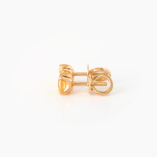 18k Gold Yellow Sapphire Stud Earrings