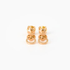 18k Gold Yellow Sapphire Stud Earrings